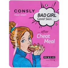 Маска для лица тканевая Consly Bad Girl Good Skin после читмила (23мл)