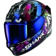 Мотошлем Shark Skwal i3 Hellcat (р. L, черный/фиолетовый/белый)