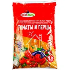 Грунт питательный BonaAgro для томатов и перцев 5л