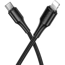 Кабель Hoco X120 USB Type-C - Lightning (1 м, черный)