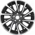 Литые диски Khomen KHW1804 Tugela/Jaguar F-Pace 18x7.5" 5x108мм DIA 63.4мм ET 46мм Black FP
