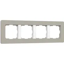 Рамка Werkel Split W0043067 (дымчатый/белый, Soft-Touch)