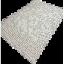 Ковер для жилой комнаты Radjab Carpet Поло Прямоугольник PL 234 12562RK (2.4x3.4, Cream)