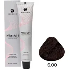 Крем-краска для волос AdriCoco Miss Adri, с кератином, 6.00 темный блонд интенсивный, 60 мл