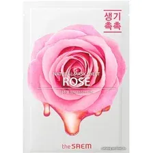 Тканевая маска The Saem Маска для лица тканевая Natural Rose (21 мл)
