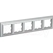 Рамка для выключателей и розеток IEK Brite BR-M52-12-K47 (алюминий)