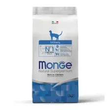 Сухой корм Monge Cat Daily Line Urinary для кошек, для профилактики МКБ, с курицей 1,5кг