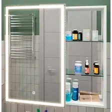 Континент Шкаф с зеркалом Aperio Led 80x80 (левый)