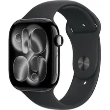 Умные часы Apple Watch Series 11 GPS 42mm / MEQU4 (черный/черный спортивный ремешок M/L)