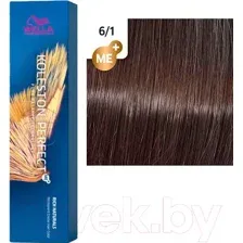 Крем-краска для волос Wella Professionals Koleston Perfect ME+ 6/1 (древесный дым)