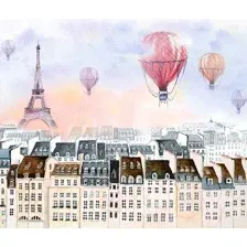 Фотообои листовые Citydecor Акварельный Париж 2 (300x254)