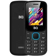 Кнопочный телефон BQ BQ-1848 Step+ (черный/голубой)