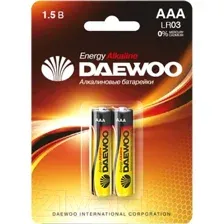 Комплект батареек Daewoo LR03 BL-2 Energy Alkaline (2шт)