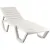 Шезлонг Ellastik Plast Атлант, белый, 186x63x32 см