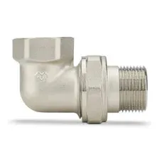 Угловое соединение ВР-НР 1" с уплотнением o-ring, никелированное Varmega VMTF52-N000606
