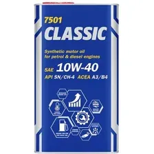 Моторное масло Mannol Classic 10W-40 API SN/CH-4 4л (металл)