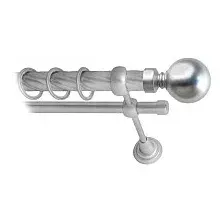 Карниз для штор Lm Decor Шар большой 059 2р витой 25/16мм (сатин, 2м)