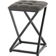 Табурет AMC Comfort 8К1.8 (кожзам серо-коричневый/черный)