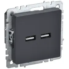 Розетка USB IEK Brite BR-U21-D31-K53