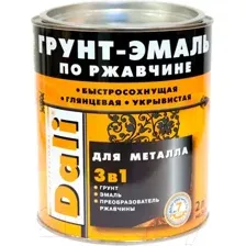 Грунт-эмаль DALI По ржавчине 3 в 1 (2л, зеленый)