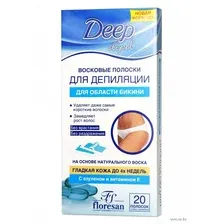 Восковые полоски для депиляции "С азуленом" (20 шт.)