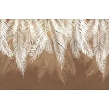Фотообои листовые Citydecor Пальмовые листья (400x260, коричневый гранж)