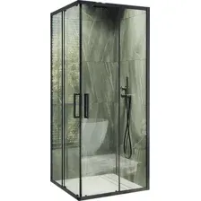 Душевой уголок MaybahGlass MGY-1324-6 (бесцветное стекло/черный)