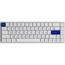 Клавиатура Akko 3068B Plus White &amp; Blue (Akko CS Jelly Pink)