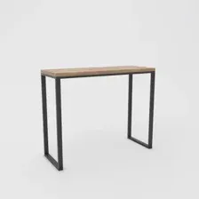 Барный стол Hype Mebel Классик 120x40 (черный/дуб галифакс натуральный)