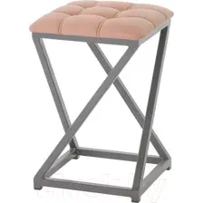 Табурет AMC Comfort 8К4.7 (кожзам коралл/графит)