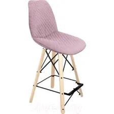 Стул Sheffilton SHT-ST29-C22/S80-1 (розовый зефир/прозрачный лак/черный муар)