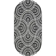 Ковер для жилой комнаты Safyun Bravo SN550-GREY-CREAM-OVAL (0.8x1.5)