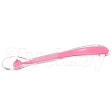 Ложка для кормления BabyOno Babys Smile 6м силиконовая / 1460 (розовый)