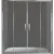 Стеклянная шторка для ванны Pelican SSW02417+BP70 (c боковой стенкой)