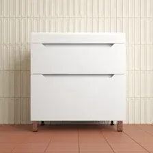 Symbolite Тумба с умывальником Остин 80 Plus 2 ящика + Фортуна 80x45 (белый/антрацит)