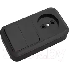 Блок розеток Bylectrica 2В-РЦ-523 (черный)