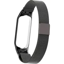 Ремешок для фитнес-трекера Rumi Milanese Loop для Xiaomi Mi Band 5/6 (черный)