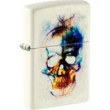 Зажигалка Zippo Skull Design Glow In The Dark Green 48563