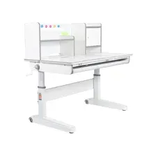 Стол Детская парта-трансформер Anatomica Premium Granda Plus, белый / серый