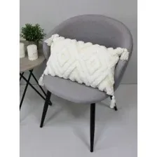 Чехол на подушку Matex Tufted ALEX-025 (теплый белый/белый)