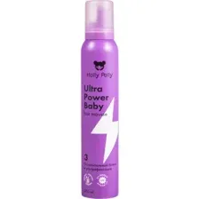Мусс для волос Holly Polly Ultra Power Baby, Ослепительный Блеск и Ультрафиксация, 200 мл