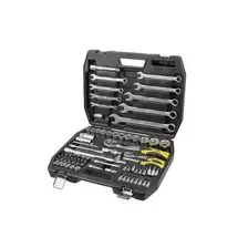 Набор головок с трещотками и комб. ключами DETOOL DTL0053_DTL 1/4'', 1/2'', 82 пр. 6 гр.