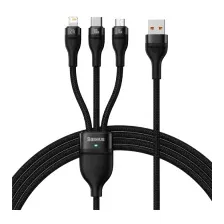Кабель Baseus Flash Series II One-for-three / CASS030001 (1.2м, черный)