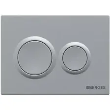 Кнопка смыва BERGES Novum O2 матовый хром (040062)