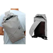 Сумка велосипедная заплечная Caanbag (светло-серый, артикул: CAAN-CI-67WG)