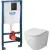 Унитаз подвесной Grossman GR-4455SQ + GROHE Solido 38811KF0 (с сиденьем, с кнопкой)
