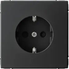 Розетка Systeme (Schneider) Electric ArtGallery GAL001045S (карбон)