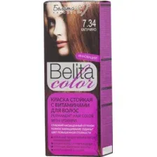 Крем-краска для волос Belita стойкая, тон 7.34, капучино