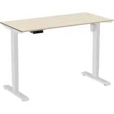 Стол с регулировкой высоты WellDesk Light 1300x675х18 с электроприводом (белый/сосна аланд полярная)