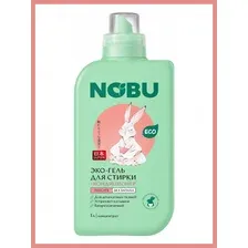 NOBU Эко-гель для стирки с кондиционером 2 в 1 Деликатный, 1л